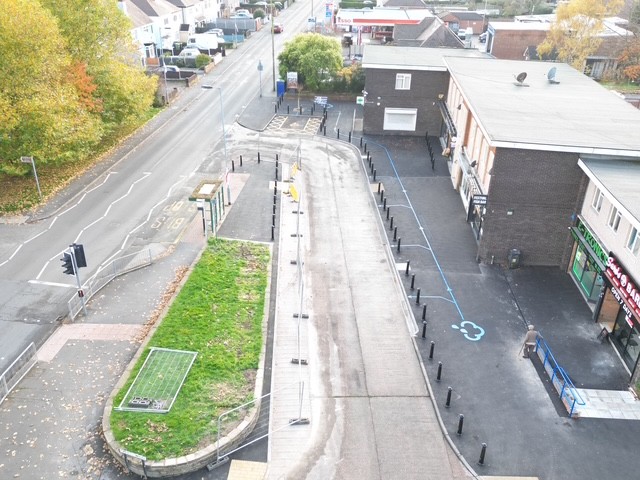 Aerial view of Festival Court scheme